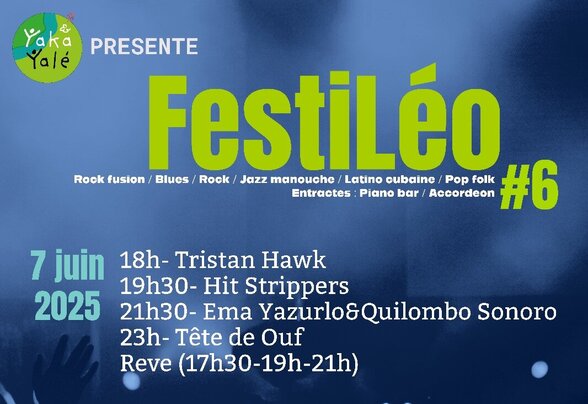 Affiche officielle du festival avec programme complet du 8 juin 2025, entrée gratuite et food-trucks à Niort St-Liguaire - Agrandir l'image, fenêtre modale