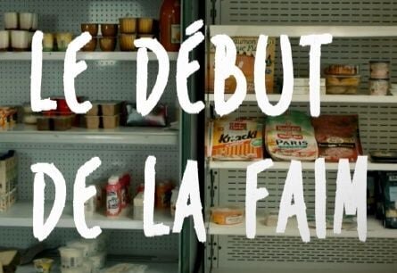Affiche du documentaire : rayons réfrigérés clairsemés, logos LCP Assemblée Nationale et Public Sénat - Agrandir l'image, fenêtre modale
