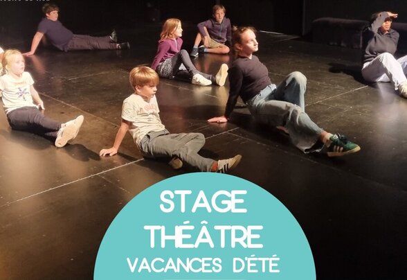 Flyer La Chaloupe Théâtre du lien : stage été pour jeunes 8-16 ans, places disponibles, participants en improvisation scénique - Agrandir l'image, fenêtre modale