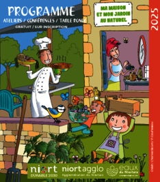 Couverture du programme « Ma maison et mon jardin au naturel » 2025 – ateliers, conférences et tables rondes, gratuit sur inscription