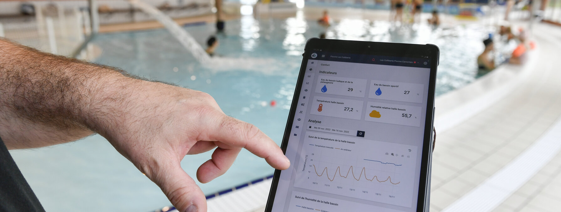Piscine Les Colliberts en novembre