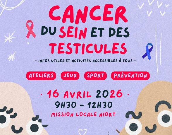 Affiche : 16 avril 2026, 9h30–12h30, Mission Locale Niort. Ateliers, jeux, sport et prévention. Contact : 05 49 17 50 57 - Agrandir l'image, fenêtre modale