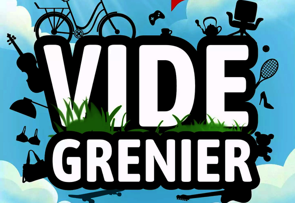 Affiche du vide grenier au Stabilisé de Tartalin à Aiffres, le 1er juin de 7h à 18h — 2 € le mètre linéaire pour les exposants. - Agrandir l'image, fenêtre modale