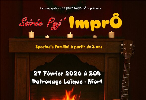 Affiche : spectacle familial à partir de 3 ans, 27 février 2026 à 20h, Patronage Laïque, Niort - Agrandir l'image, fenêtre modale