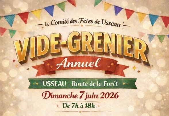 Dimanche 7 juin 2026, de 7h à 18h – 2 € le mètre linéaire. Réservations : 06 63 60 75 96 ou 06 38 38 19 50 - Agrandir l'image, fenêtre modale