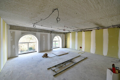 Travaux d'aménagement intérieur dans le Bâtiment du port, décembre 2019 Travaux d'aménagement intérieur dans le Bâtiment du port, décembre 2019