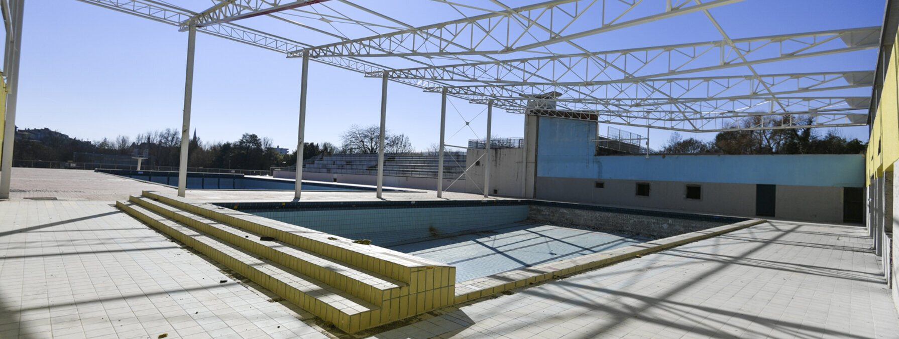 Visite de chantier de la piscine Pré Leroy