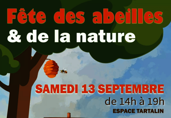 Affiche : 14h-19h à l'Espace Tartalin d'Aiffres — extraction de miel, nichoirs, cosmétiques, ateliers eau et Zéro Déchet - Agrandir l'image, fenêtre modale