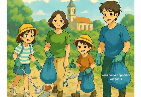 Affiche : opération rando nettoyage le dimanche 8 mars à 9h, organisée par le club Un pas de plus dans les rues de Souché - Agrandir l'image, fenêtre modale