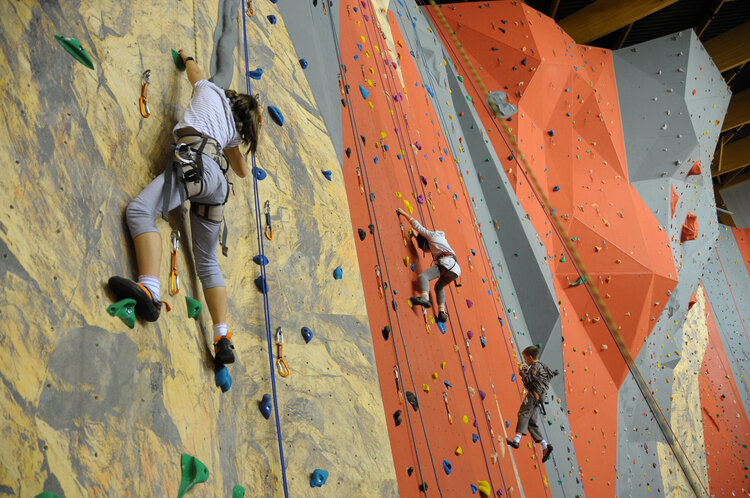 Le mur d'escalade de l'Acclameur à Niort
