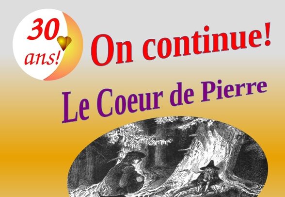 Affiche du spectacle « Le Cœur de Pierre » les 6, 7 et 8 mars 2026, salle polyvalente de Vouillé (79) - Agrandir l'image, fenêtre modale