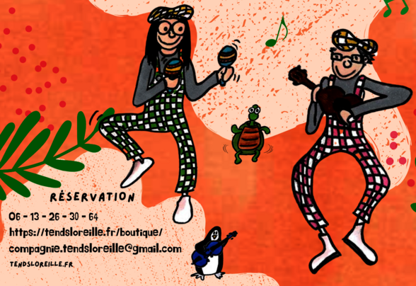 Affiche illustrée du Mini-concert au Centre du Guesclin salle 8, le 27 septembre à 10h30 – 6€/7€ - Agrandir l'image, fenêtre modale