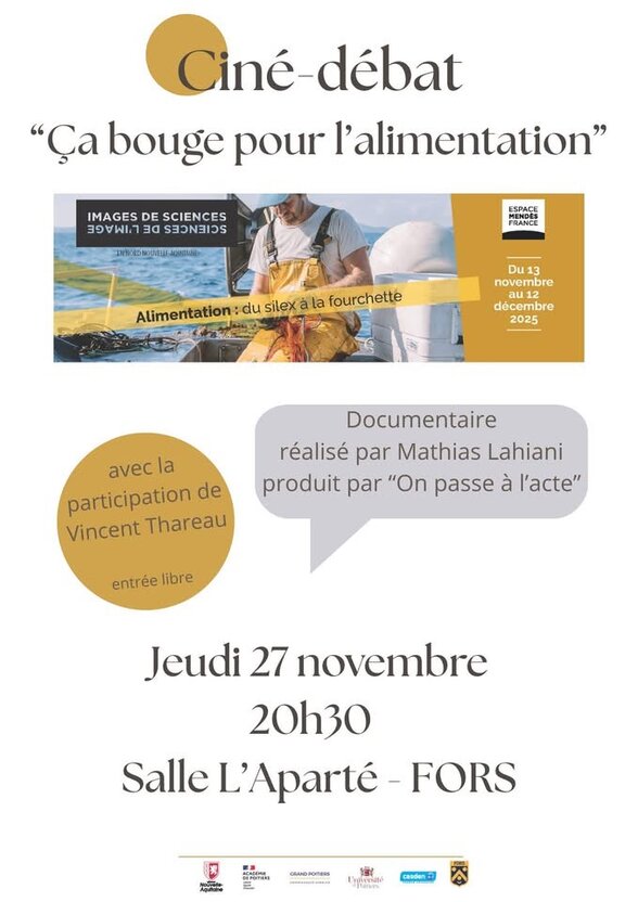 Affiche du ciné-débat : jeudi 27 novembre 2025 à 20h30, Salle L'Aparté – FORS, entrée libre - Agrandir l'image, fenêtre modale