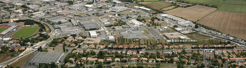 Vue aérienne quartier Saint-Liguaire Niort © 4 Vents