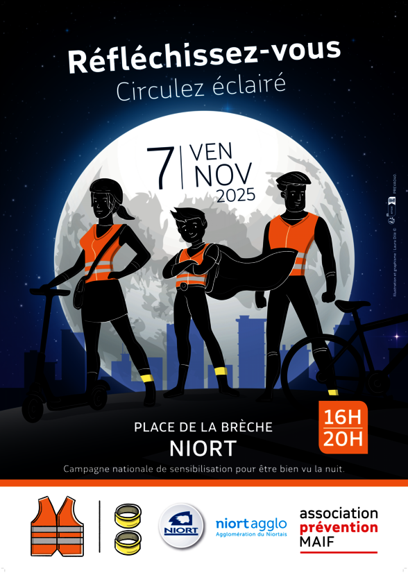 Affiche de l'opération : vendredi 7 novembre 2025, Place de la Brèche à Niort, de 16h à 20h - Agrandir l'image, fenêtre modale