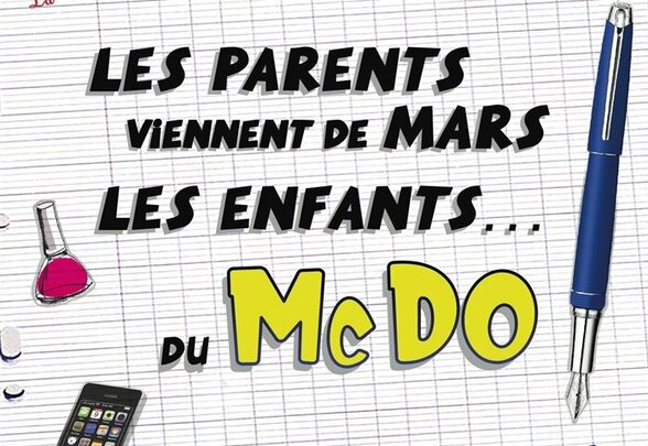 Affiche du spectacle : comédie familiale de Rodolphe Le Corre, produite par Gc.Production & Acta, sous-titrée « Chez papa » - Agrandir l'image, fenêtre modale