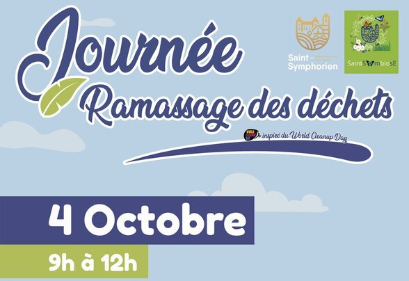 Affiche : 4 octobre de 9h à 12h, Place de la Mairie de Saint-Symphorien – 8 circuits, matériel fourni - Agrandir l'image, fenêtre modale