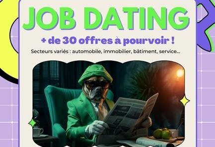 Affiche du Job Dating Terre de Sports : lundi 1er décembre 2025, 18h-20h, Espace Alchimie, Niort - Agrandir l'image, fenêtre modale