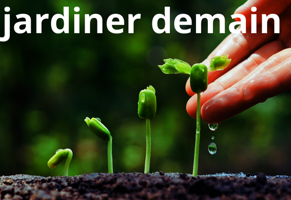 Affiche Fête des Plantes les 18 et 19 avril 2026, Ferme communale de Chey à Niort, semis arrosés à la main - Agrandir l'image, fenêtre modale