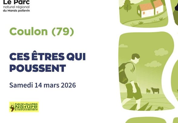 Affiche : samedi 14 mars 2026, rendez-vous à l'écluse de la Sotterie à Coulon (79) à 14h – Parc naturel régional du Marais poitevin - Agrandir l'image, fenêtre modale