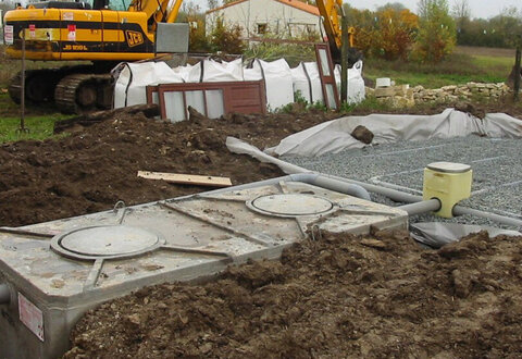 Travaux assainissement non collectif © CAN