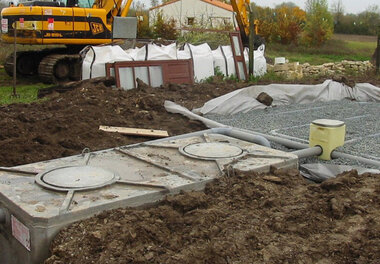 Travaux assainissement non collectif © CAN