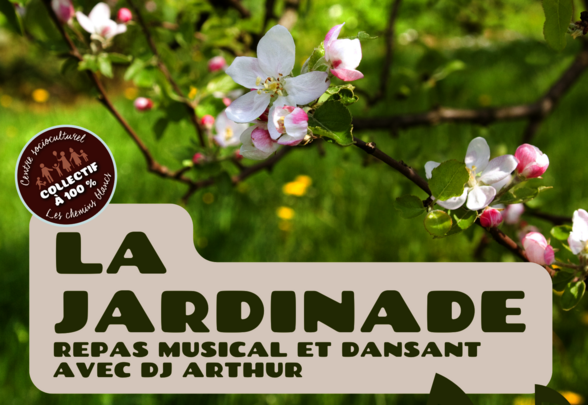 Affiche La Jardinade : DJ Arthur, 24 juillet et 28 août 2025, 19h-23h, Maison de quartier de Goise, 6 € sur inscription - Agrandir l'image, fenêtre modale