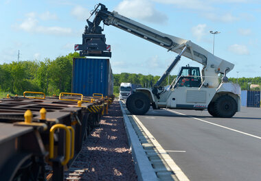 La plateforme multimodale Niort Terminal, site de Niort-Saint-Florent