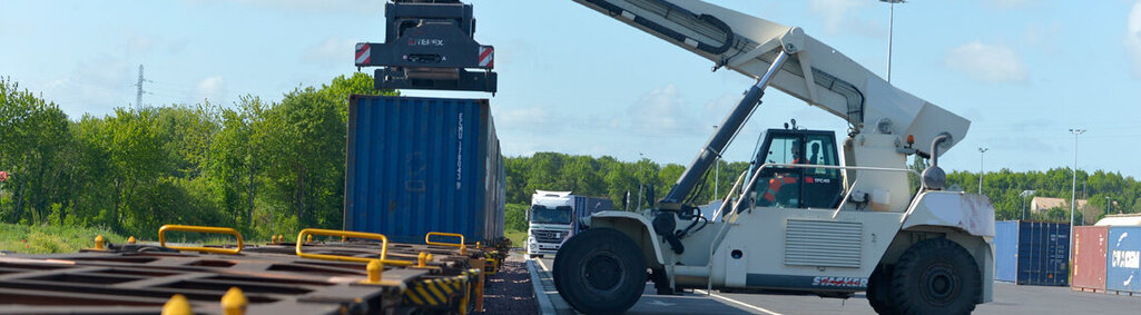 La plateforme multimodale Niort Terminal, site de Niort-Saint-Florent