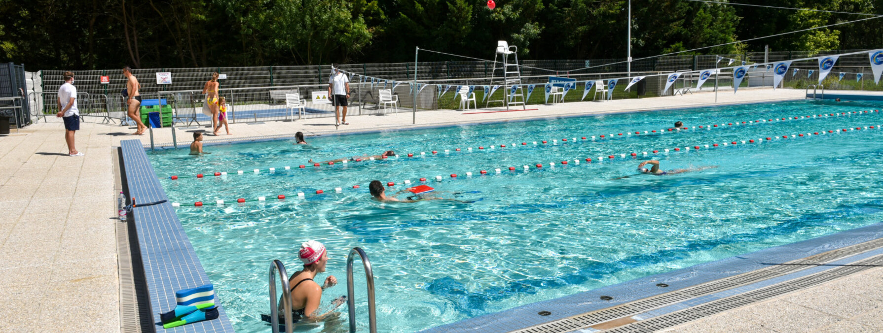 Piscine de Magne après le déconfinement