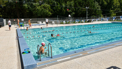 Piscine de Magne après le déconfinement