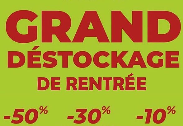 Affiche de l'événement BAZAR, etc. – vente les vendredi 29 et samedi 30 août de 10h à 18h - Agrandir l'image, fenêtre modale