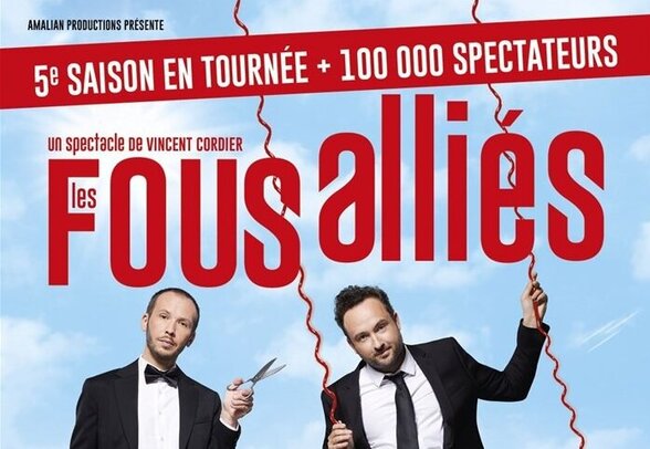 Affiche du spectacle avec Fabrice Pannetier et Vincent Cordier, Théâtre Jean Richard Niort, samedi 4 avril à 20h30 - Agrandir l'image, fenêtre modale