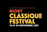 Programme du Niort Classique Festival 2025 : trois soirées les 16, 21 et 30 novembre avec Fils Bach et Concerti Italien - Agrandir l'image, fenêtre modale