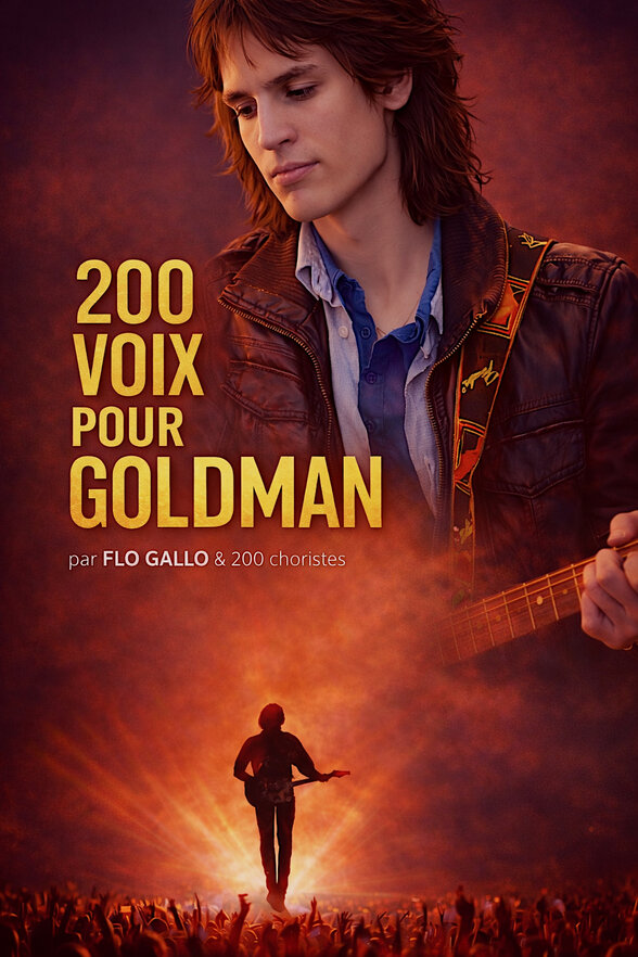 Affiche 200 voix pour Goldman par Flo Gallo - Agrandir l'image, fenêtre modale