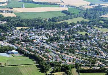Vue aérienne Echiré