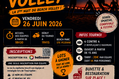 1ère édition de la nuit du Beach Volley