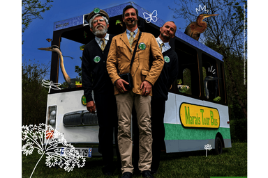 "Marais Tour Bus" visite décalée en bus pédestre à Arçais